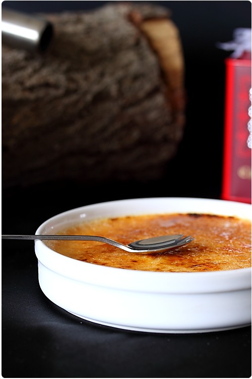 Crème brûlée au Christmas Tea