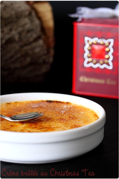 Crème brûlée au Christmas Tea